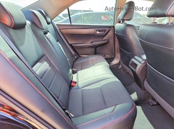 4T1BF1FK2GU240980 2016 TOYOTA CAMRY Black უკანა სავარძლების ხედი