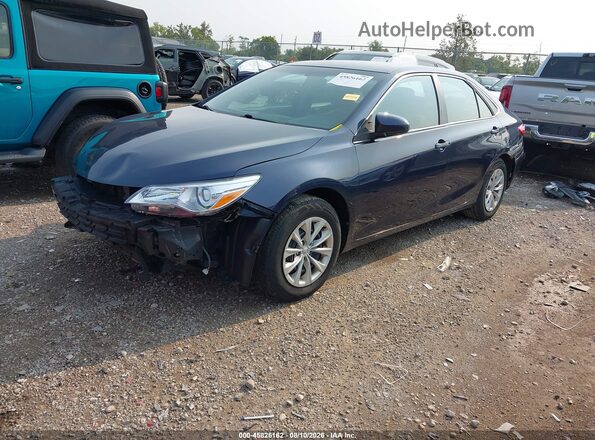 4T1BF1FK2GU504280 2016 TOYOTA CAMRY Dark Blue Առջևի ձախ երեք քառորդ տեսարան