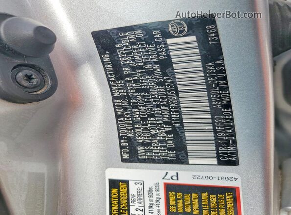 4T1BF1FK2GU515747 2016 TOYOTA CAMRY Silver Widok komory silnika