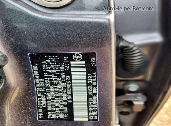 4T1BF1FK2HU327554 2017 TOYOTA CAMRY Silver Вид підкапотного простору