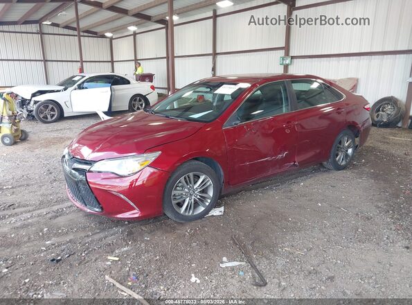 4T1BF1FK2HU680568 2017 TOYOTA CAMRY Red Передня ліва чверть