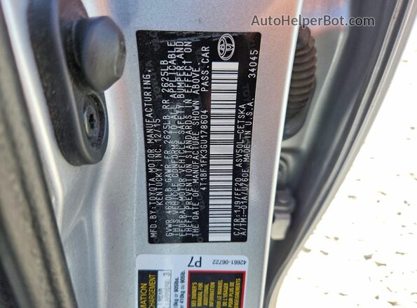 4T1BF1FK3GU178604 2016 TOYOTA CAMRY Silver Engine compartment view