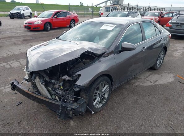 4T1BF1FK3GU195712 2016 TOYOTA CAMRY Gray წინა მარცხენა ხედი სამი მეოთხედიდან