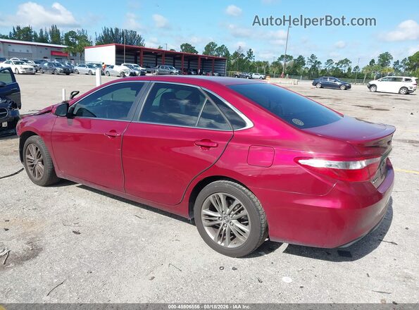 4T1BF1FK3HU734136 2017 TOYOTA CAMRY Red Հետևի ձախ