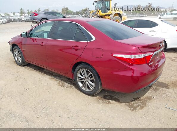4T1BF1FK4GU500196 2016 TOYOTA CAMRY Red Tył lewy