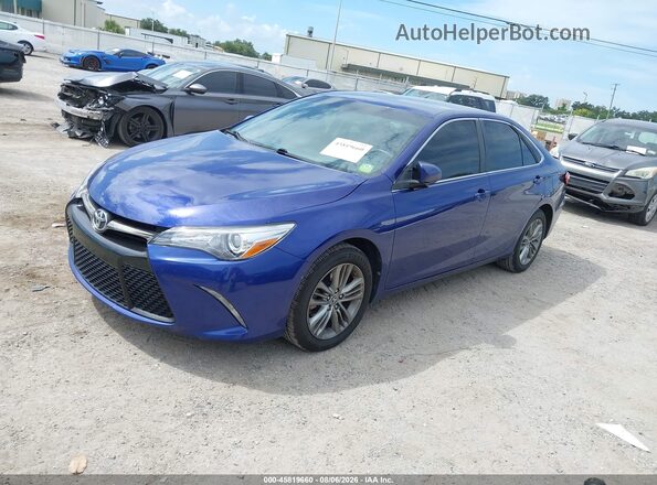 4T1BF1FK5GU534406 2016 TOYOTA CAMRY Blue Przód lewy