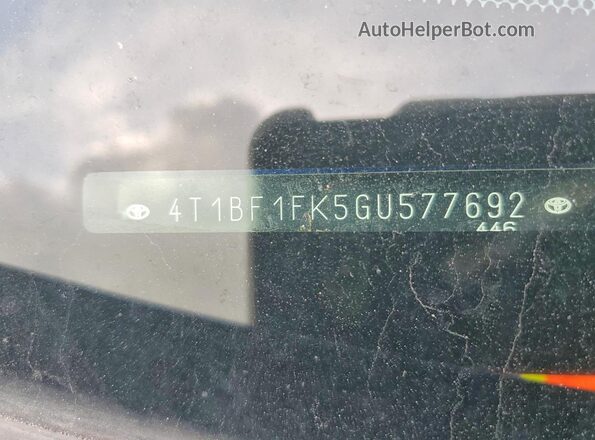 4T1BF1FK5GU577692 2016 TOYOTA CAMRY Blue ძრავის განყოფილების ხედი