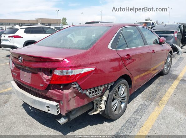 4T1BF1FK5HU698238 2017 TOYOTA CAMRY Красный Задняя правая четверть