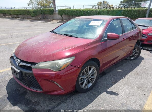 4T1BF1FK5HU698238 2017 TOYOTA CAMRY Красный Передняя левая четверть