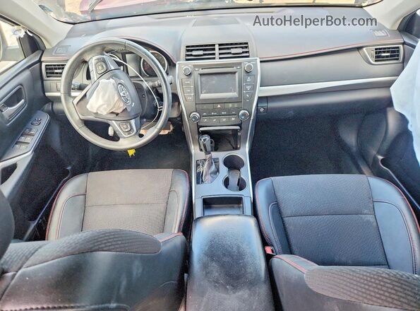 4T1BF1FK6HU742490 2017 TOYOTA CAMRY Maroon წინა პანელის ხედი
