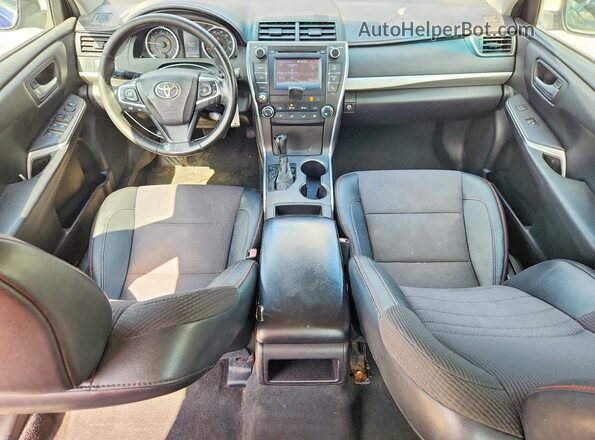 4T1BF1FK7GU575863 2016 TOYOTA CAMRY Blue Առջևի վահանակի տեսք