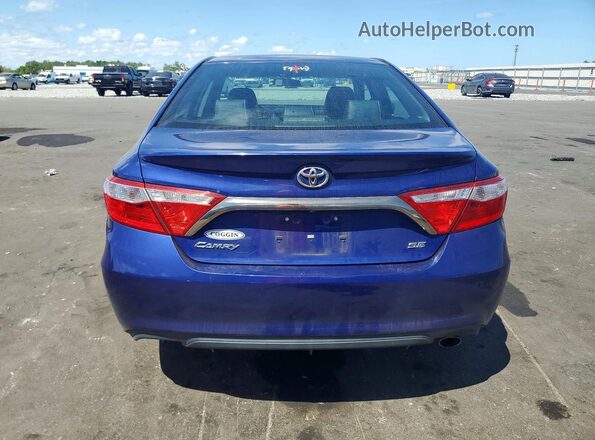 4T1BF1FK7GU596745 2016 TOYOTA CAMRY Blue Rear view