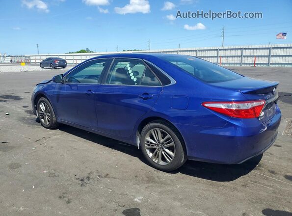 4T1BF1FK7GU596745 2016 TOYOTA CAMRY Blue Rear left