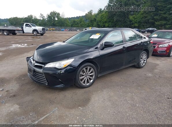 4T1BF1FK7HU635416 2017 TOYOTA CAMRY Black Առջևի ձախ երեք քառորդ տեսարան