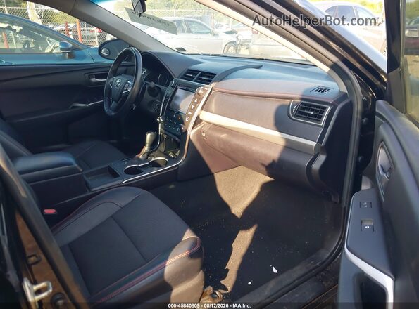 4T1BF1FK8GU548378 2016 TOYOTA CAMRY Black წინა სალონის ხედი