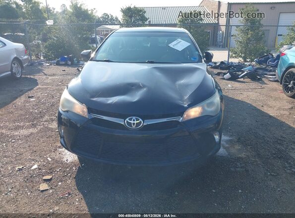 4T1BF1FK8GU548378 2016 TOYOTA CAMRY Black ხელსაწყოთა პანელის ხედი