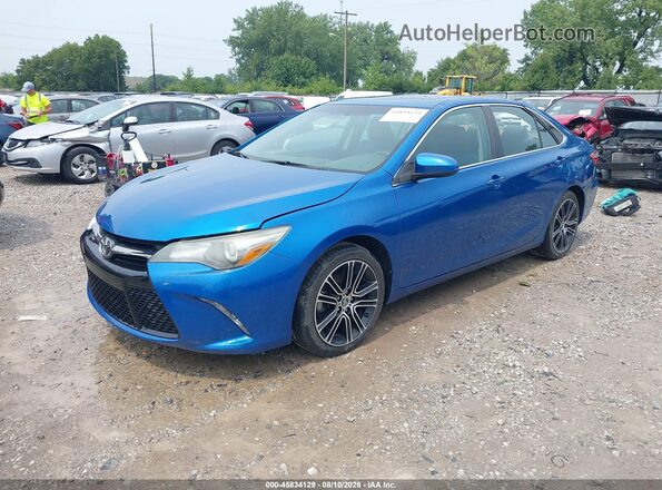4T1BF1FK8GU999861 2016 TOYOTA CAMRY Blue Przód lewy