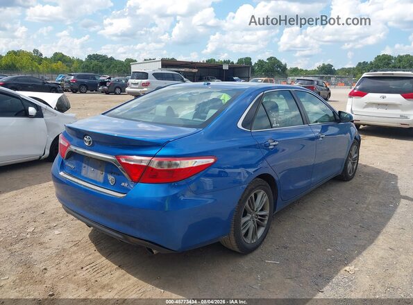 4T1BF1FK8HU640849 2017 TOYOTA CAMRY Blue Задня права чверть