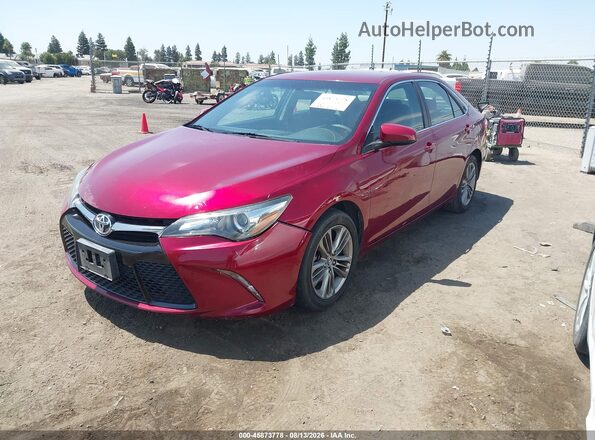 4T1BF1FK9GU548244 2016 TOYOTA CAMRY Red Передня ліва чверть