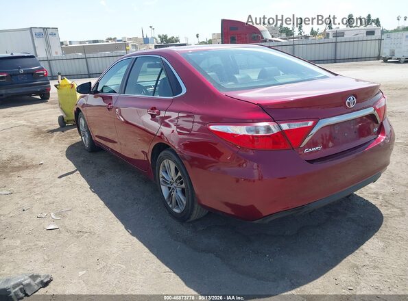 4T1BF1FK9GU548244 2016 TOYOTA CAMRY Red Задня ліва чверть
