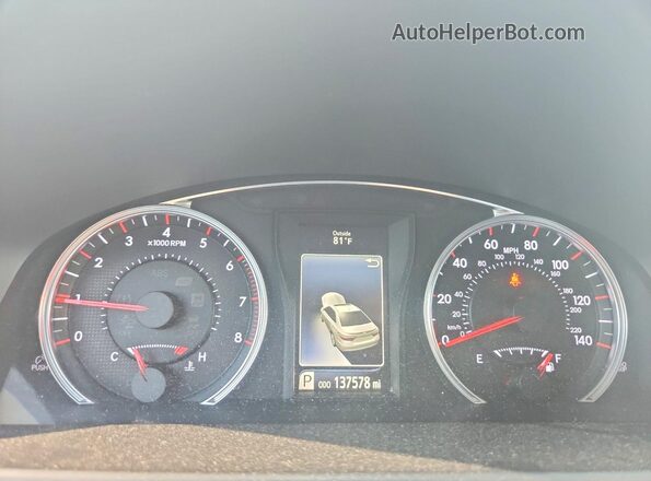 4T1BF1FK9GU603856 2016 TOYOTA CAMRY Серебряный Вид щитка приборов