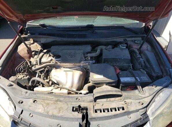 4T1BF1FKXGU586470 2016 TOYOTA CAMRY Red უკანა სალონის ხედი