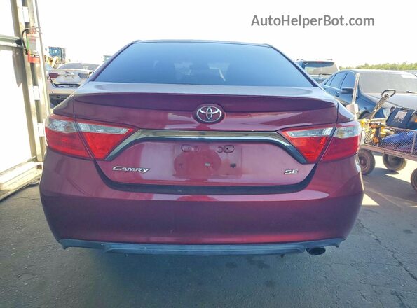4T1BF1FKXGU586470 2016 TOYOTA CAMRY Red უკანა ხედი