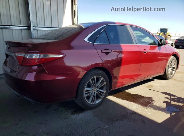4T1BF1FKXGU586470 2016 TOYOTA CAMRY Red უკანა მარჯვენა