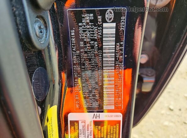 4T1BK1EB0JU288403 2018 TOYOTA AVALON Black Շարժիչի բաժամունքի տեսք