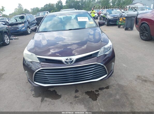 4T1BK1EB1GU219650 2016 TOYOTA AVALON Темно-бордовый Вид щитка приборов