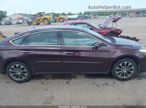 4T1BK1EB1GU219650 2016 TOYOTA AVALON Темно-бордовый Вид задней части салона