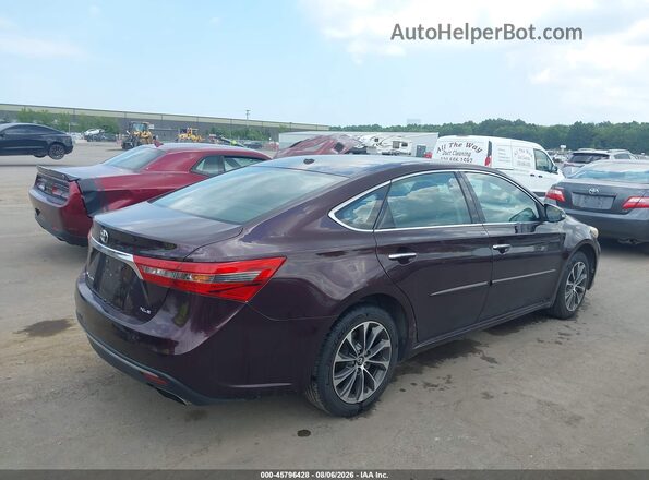 4T1BK1EB1GU219650 2016 TOYOTA AVALON Темно-бордовый Задняя правая четверть