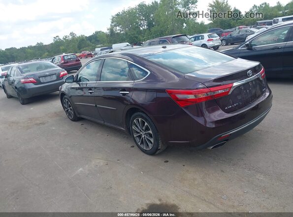 4T1BK1EB1GU219650 2016 TOYOTA AVALON Темно-бордовый Задняя левая четверть