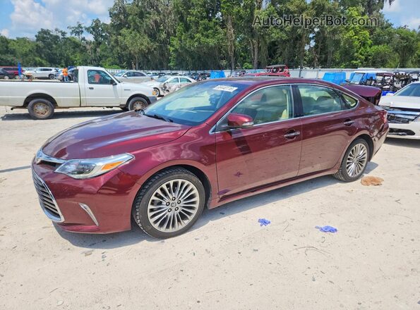4T1BK1EB2GU204140 2016 TOYOTA AVALON Burgundy Rear left