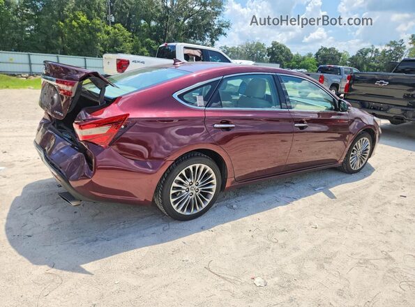 4T1BK1EB2GU204140 2016 TOYOTA AVALON Burgundy Rear view