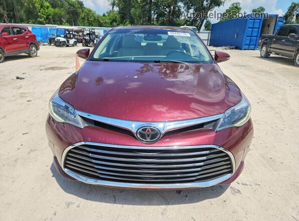 4T1BK1EB2GU204140 2016 TOYOTA AVALON Burgundy Rear seats view