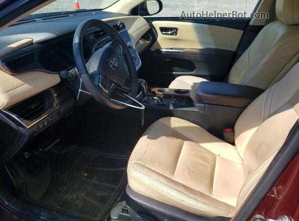 4T1BK1EB2JU267391 2018 TOYOTA AVALON Burgundy Front interior view