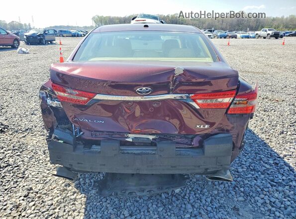 4T1BK1EB2JU267391 2018 TOYOTA AVALON Burgundy Rear view