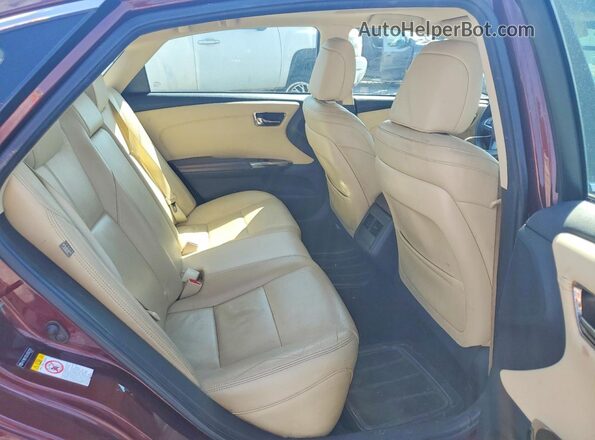 4T1BK1EB2JU267391 2018 TOYOTA AVALON Burgundy Rear seats view