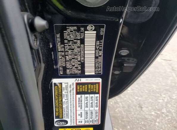 4T1BK1EB3GU235509 2016 TOYOTA AVALON Черный Вид наклейки с VIN-кодом