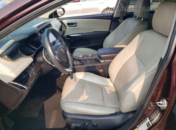4T1BK1EB4JU276089 2018 TOYOTA AVALON Burgundy წინა სალონის ხედი