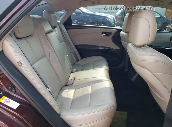 4T1BK1EB4JU276089 2018 TOYOTA AVALON Burgundy უკანა სავარძლების ხედი