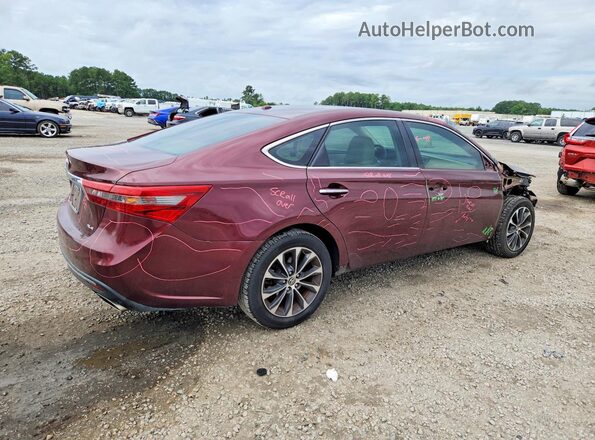 4T1BK1EB6GU201161 2016 TOYOTA AVALON Burgundy Tył prawy