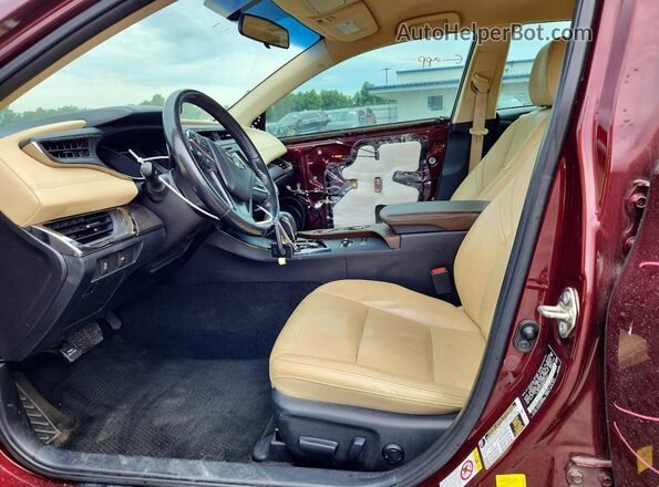 4T1BK1EB6GU201161 2016 TOYOTA AVALON Burgundy Widok wnętrza z przodu