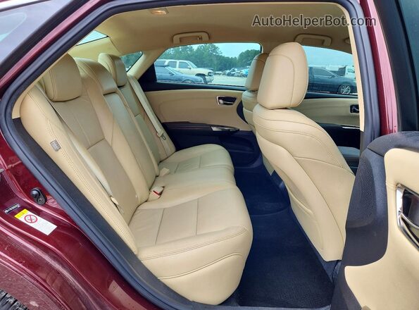 4T1BK1EB6GU201161 2016 TOYOTA AVALON Burgundy Widok tylnych siedzeń