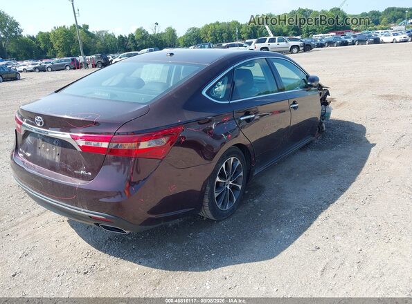 4T1BK1EB6GU202178 2016 TOYOTA AVALON Burgundy Trasero derecho