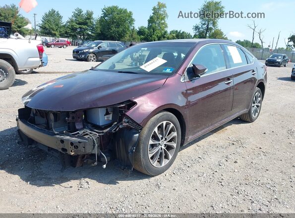 4T1BK1EB6GU202178 2016 TOYOTA AVALON Burgundy Vista frontal