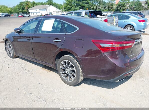 4T1BK1EB6GU202178 2016 TOYOTA AVALON Burgundy Trasero izquierdo