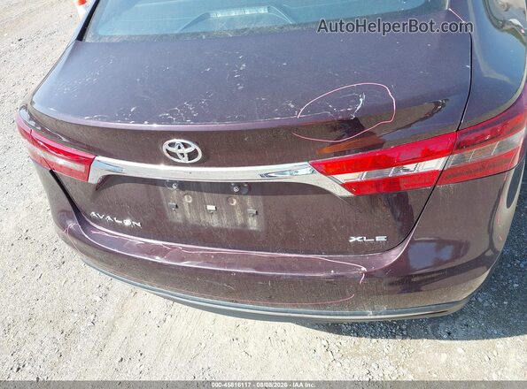 4T1BK1EB6GU202178 2016 TOYOTA AVALON Burgundy 