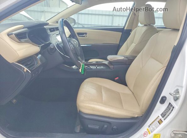 4T1BK1EB6JU281391 2018 TOYOTA AVALON White Widok wnętrza z przodu